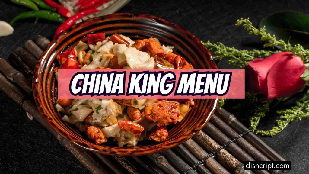 China King Menu