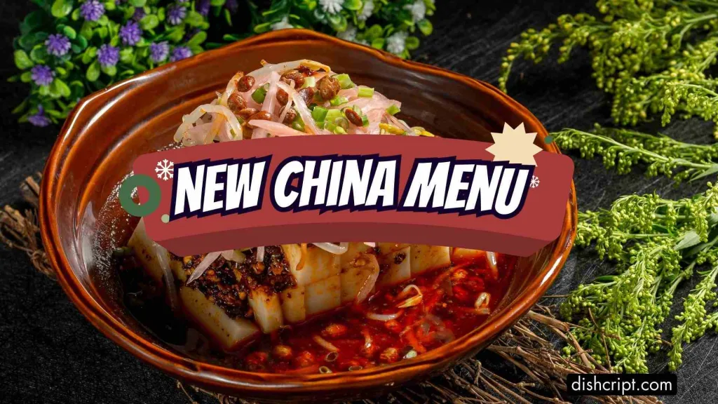 New China Menu