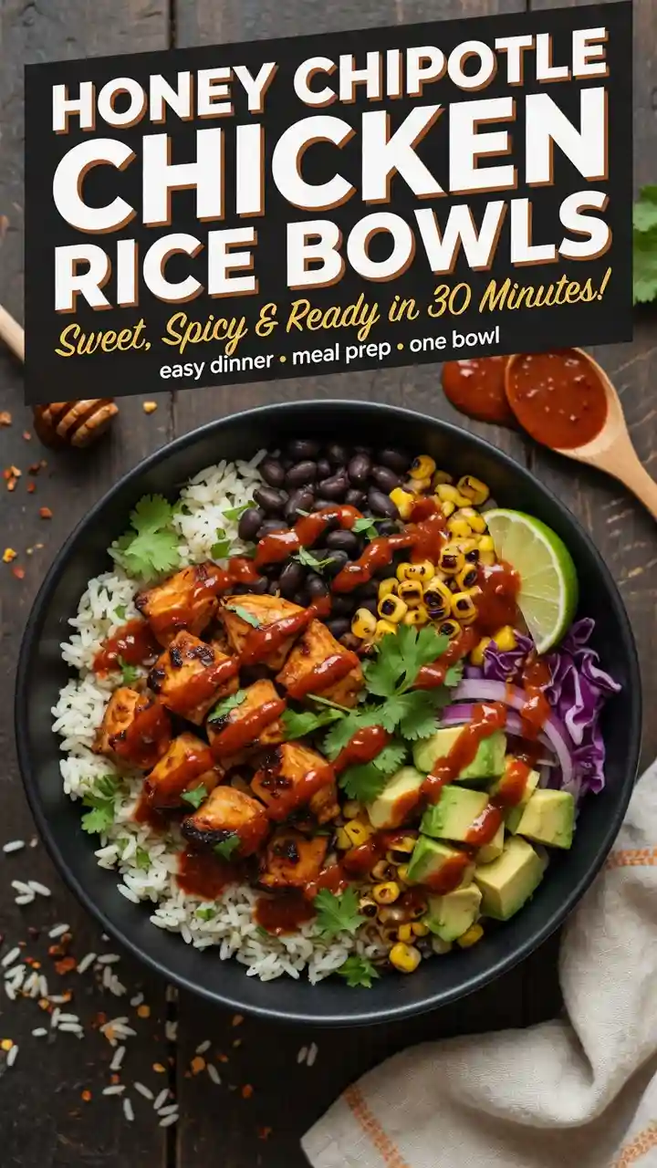 Honey Chipotle Chicken Rice Bowls Recipe