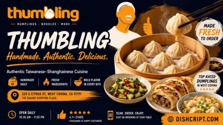 Thumbling Hero Banner, Dumplings and Noodles