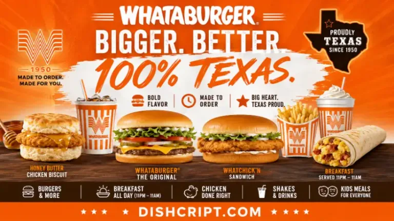Whataburger menu