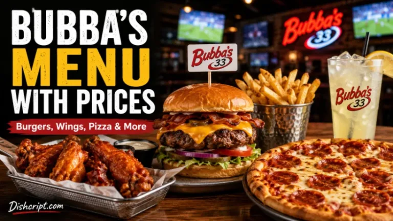 Bubba’s Menu With Prices