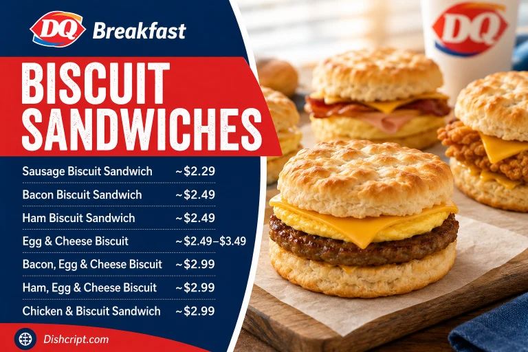 DQ Biscuit Sandwiches Breakfast