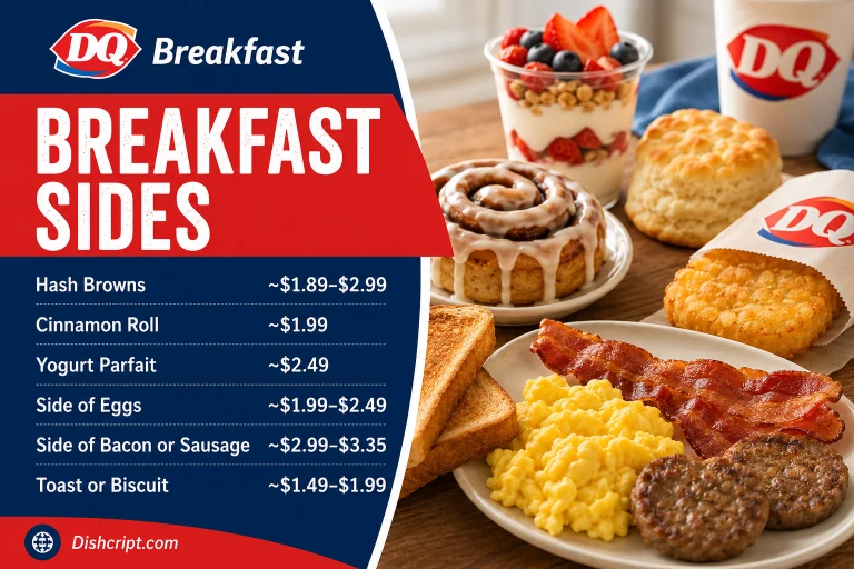 DQ Breakfast Sides Menu