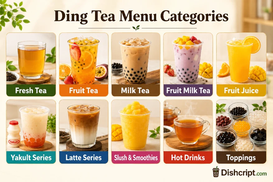 Ding Tea Menu with Prices 2026