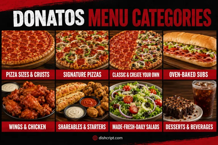 Donatos Menu Categories