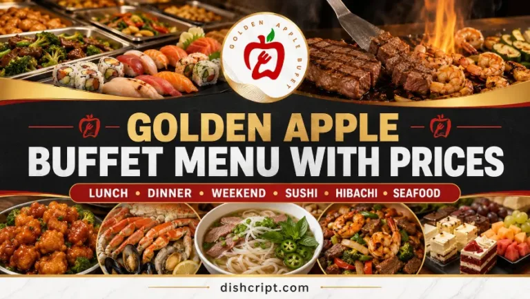 Golden Apple Buffet Menu With Prices