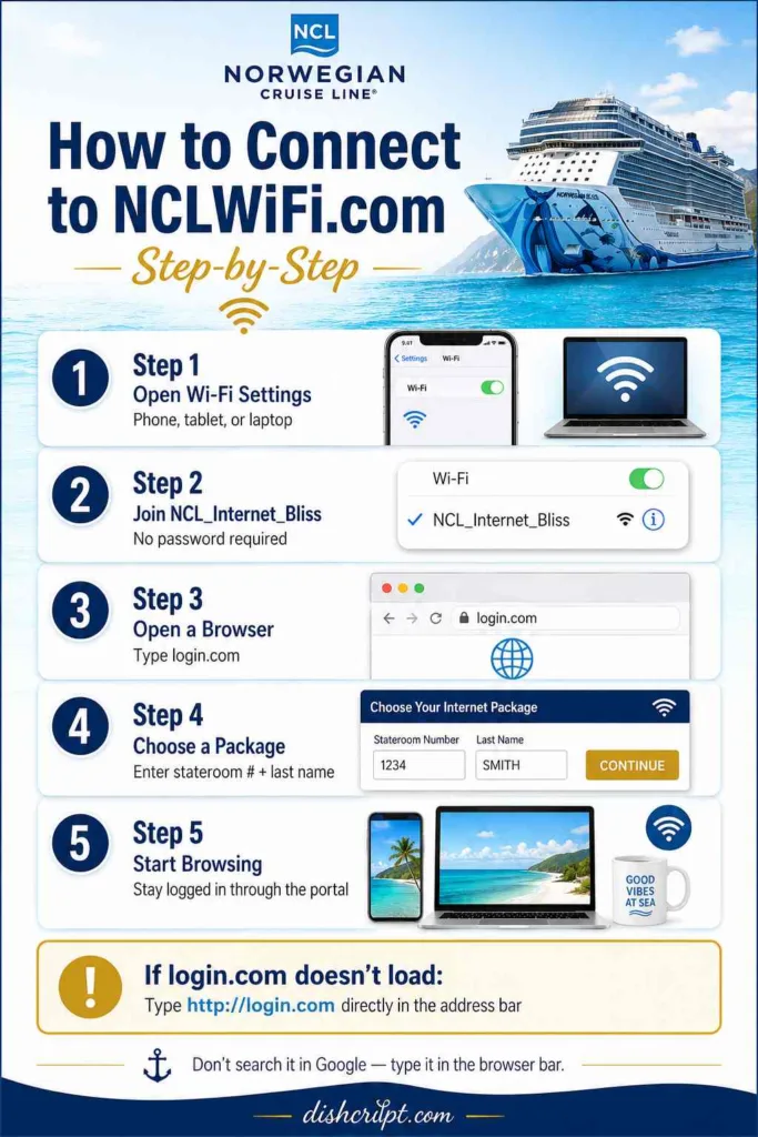 How to Connect to NCLWiFi com — Step-by-Step