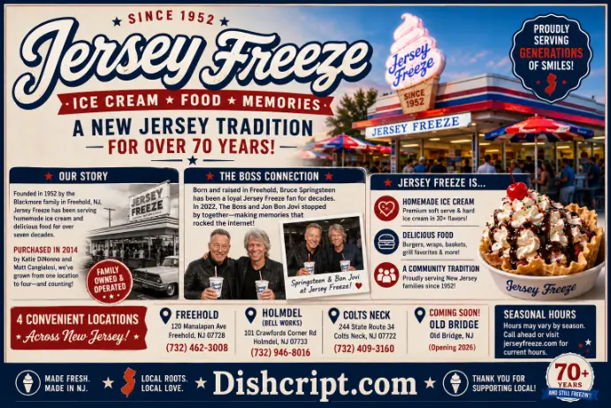 Jersey Freeze Hours, Locations and Bruce Springsteen Connection