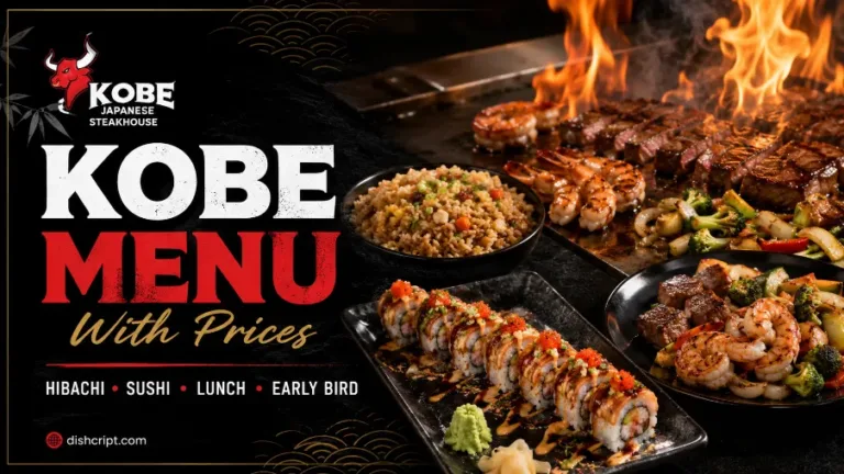 Kobe Menu With Prices