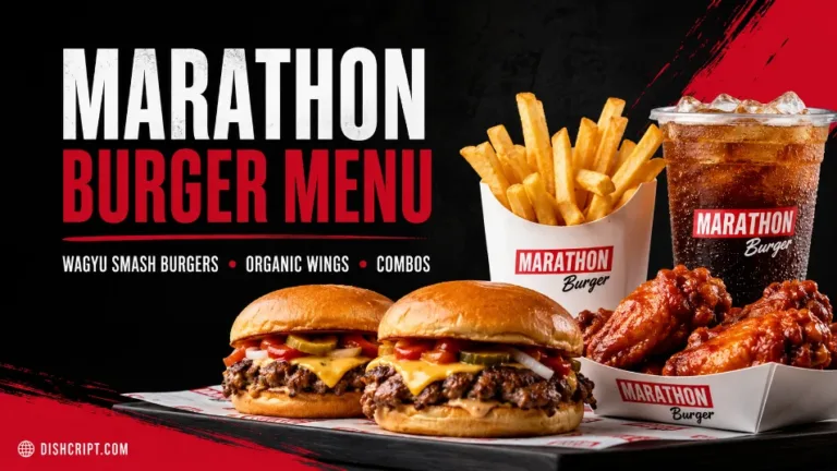 Marathon Burger Menu