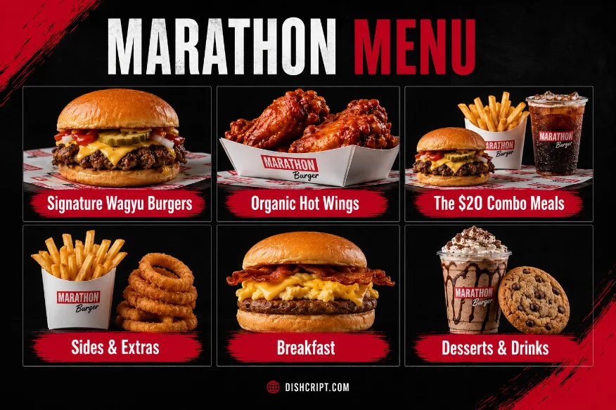 Marathon Menu Categories