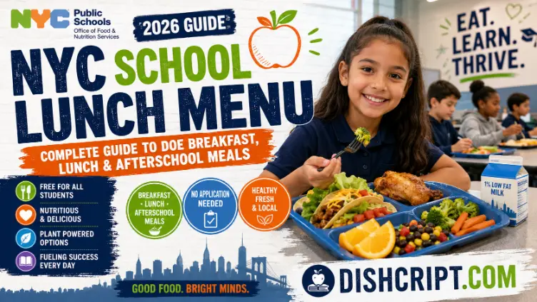 NYC School Lunch Menu