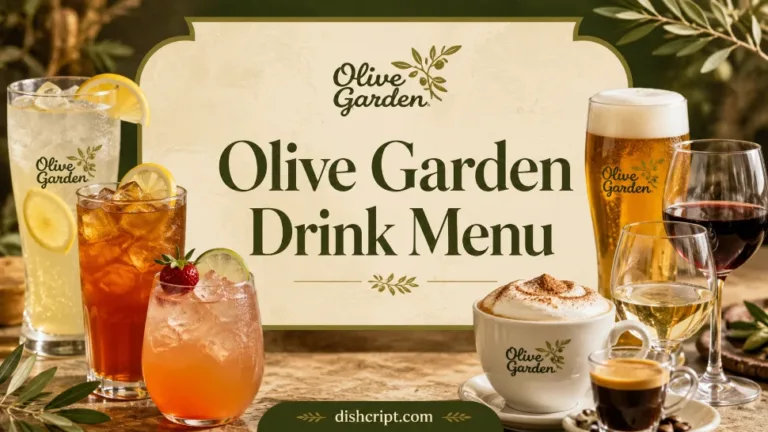 Olive Garden Drink Menu