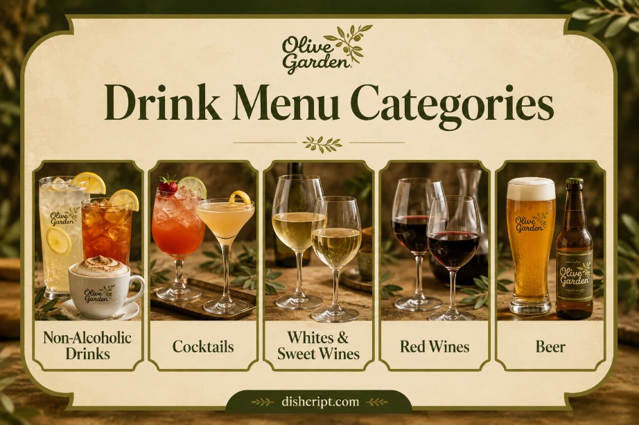 Olive Garden Drink Menu Categories