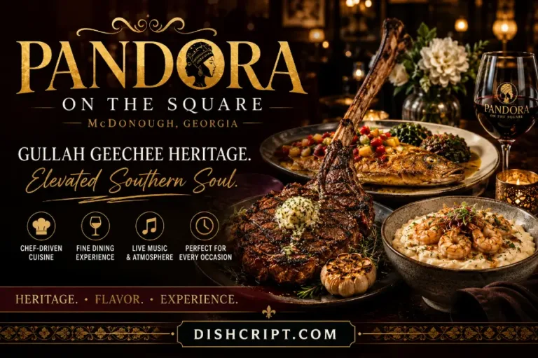 Pandora on the Square Menu With Prices