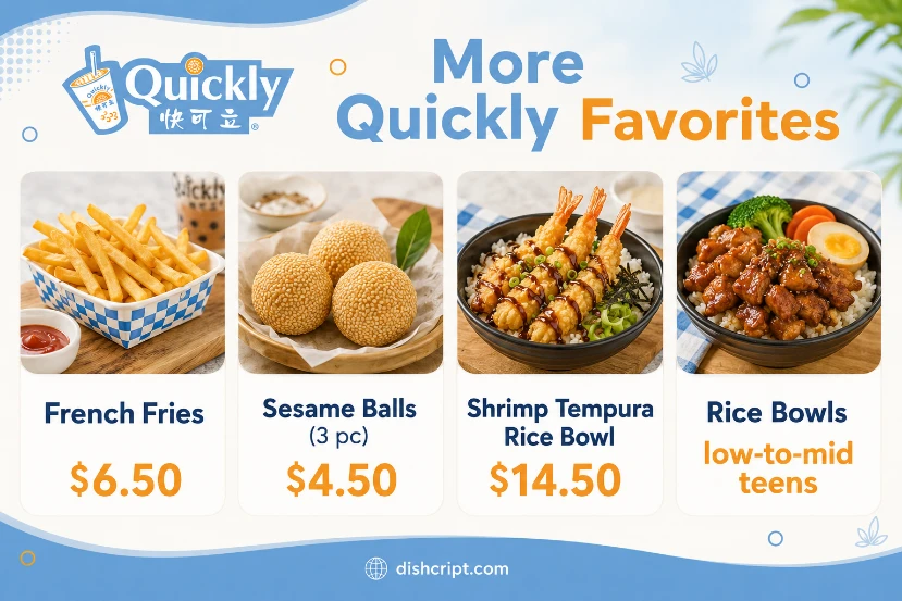 Quickly More Favorites Menu