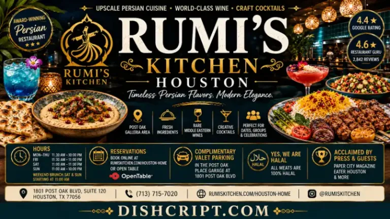 Rumi's Kitchen Houston Menu