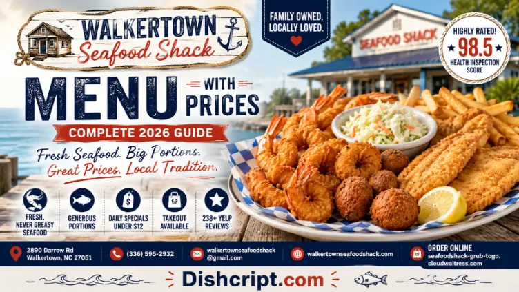 Walkertown Seafood Shack Menu and Prices