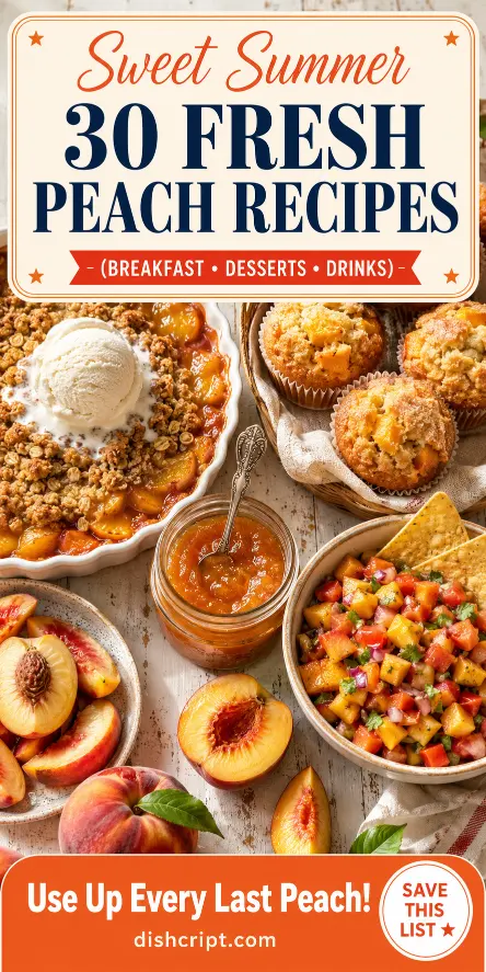 30 Fresh Peach Recipes
