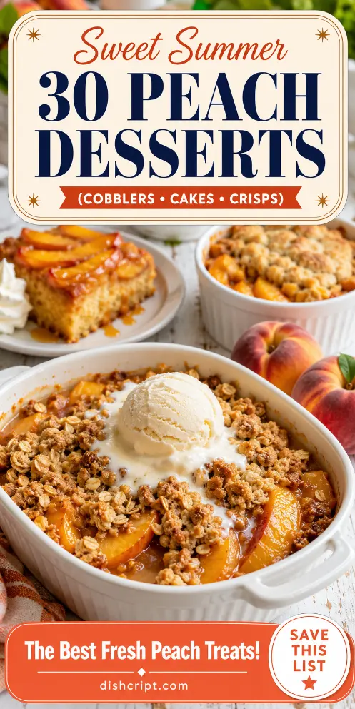 30 Peach Desserts