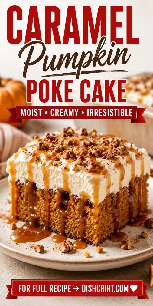 Caramel Pumpkin Poke Cake