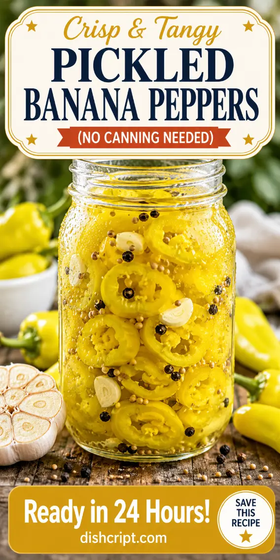 Crisp And Tangy Pickled Banana Peppers