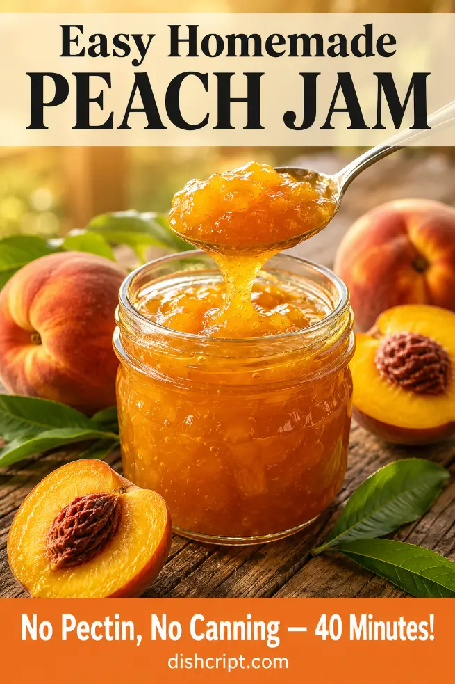 Easy Homemade Peach Jam