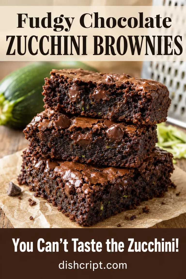 Fudgy Chocolate Zucchini Brownies