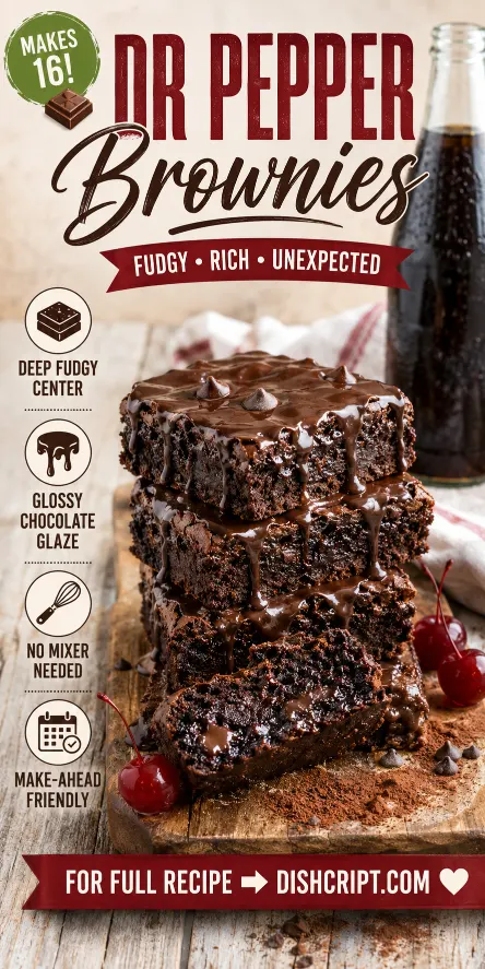 Fudgy Dr Pepper Brownies Recipe