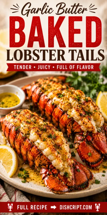 Garlic Butter Baked Lobster Tails