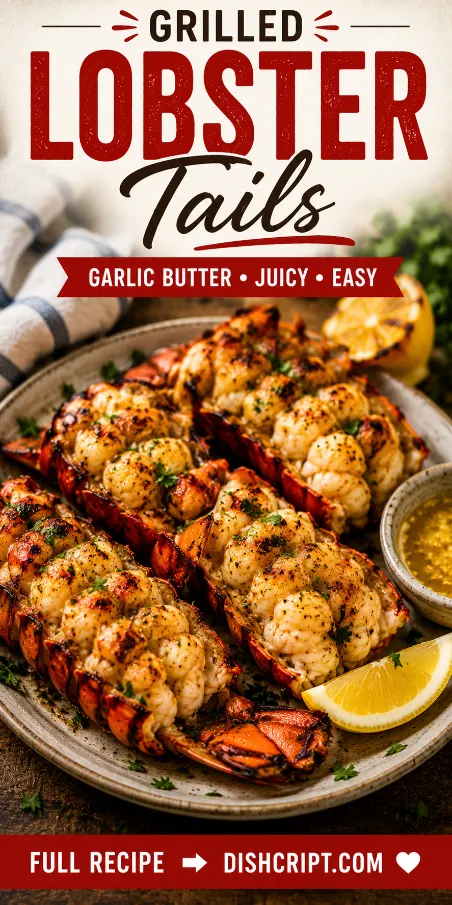 Grilled Lobster Tails with Garlic Butter