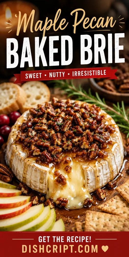 Maple Pecan Baked Brie