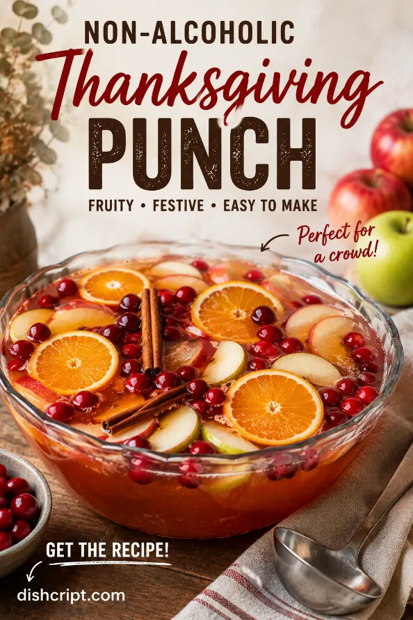 Non-Alcoholic Thanksgiving Punch for a Crowd