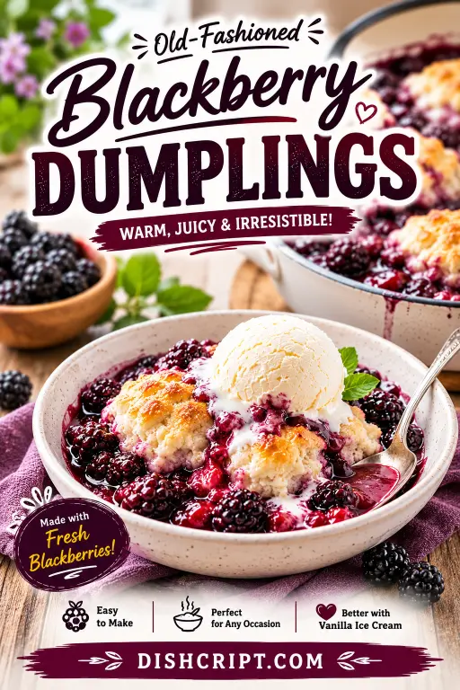 Old-Fashioned Blackberry Dumplings