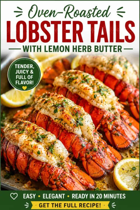 Oven-Roasted Lobster Tails with Lemon Herb Butter