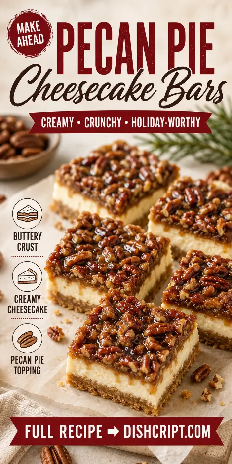 Pecan Pie Cheesecake Bars
