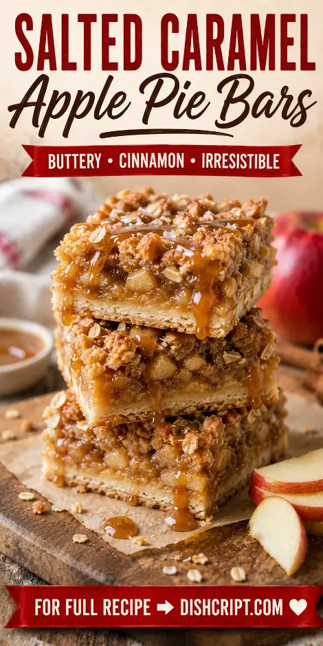 Salted Caramel Apple Pie Bars