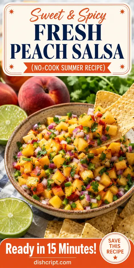 Sweet And Spicy Fresh Peach Salsa