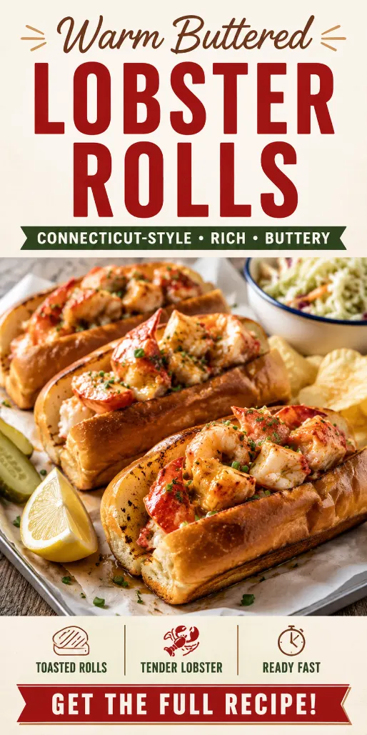 Warm Buttered Lobster Rolls