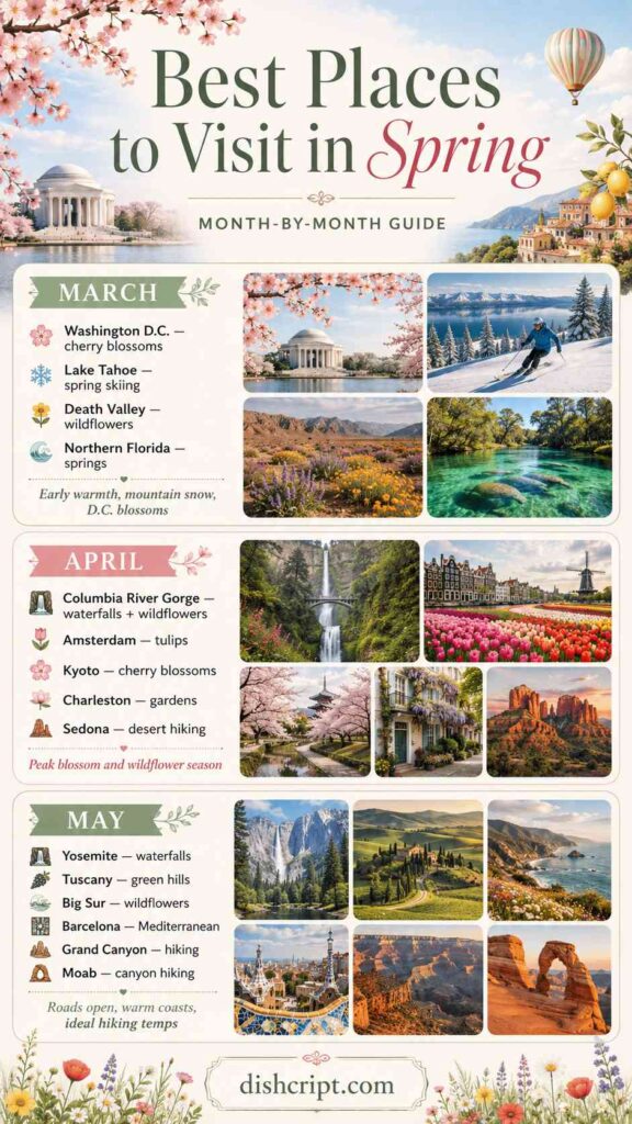 Best Places to Visit in Spring Month-by-Month Guide