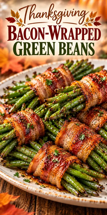Bacon-Wrapped Green Beans for Thanksgiving