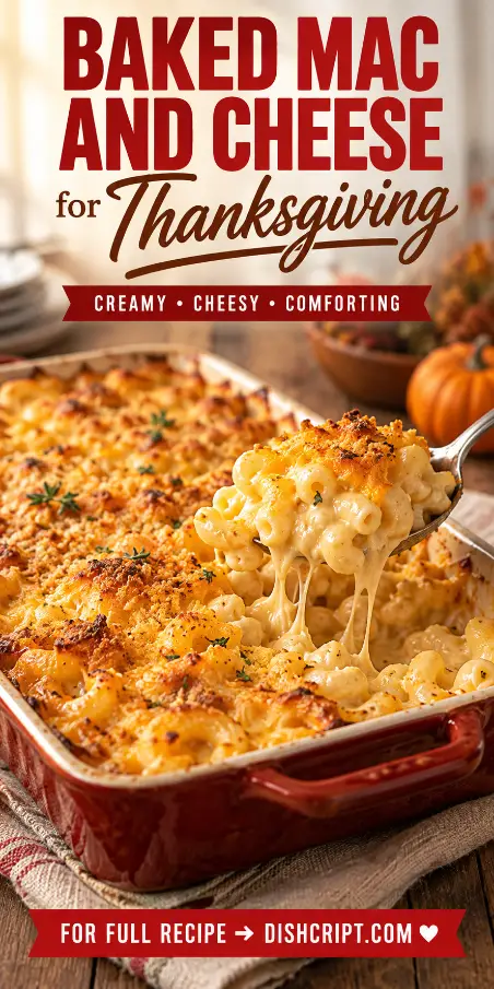 Baked Mac and Cheese for Thanksgiving Creamy Holiday Side Dish