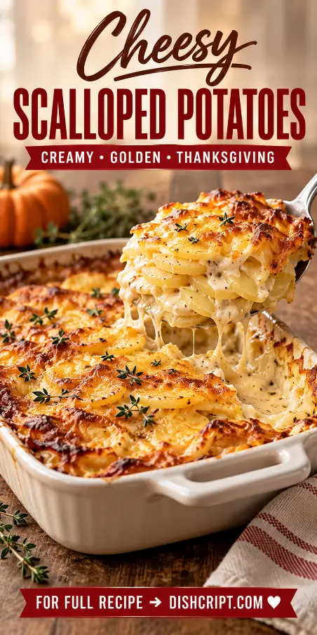 Cheesy Scalloped Potatoes for Thanksgiving