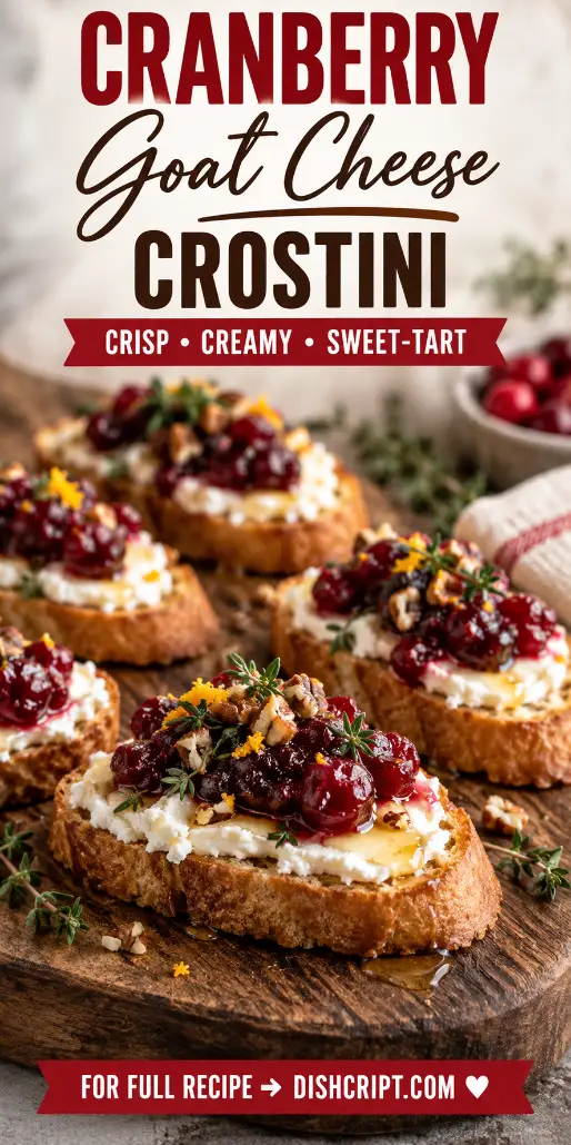 Goat Cheese Cranberry Crostini