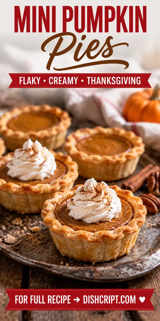 Mini Pumpkin Pies for Thanksgiving