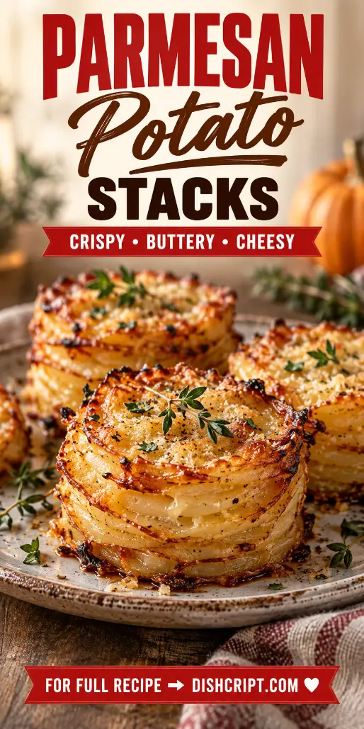 Parmesan Potato Stacks for Thanksgiving