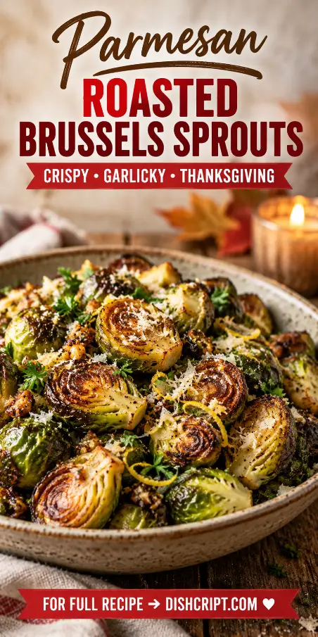Parmesan Roasted Brussels Sprouts for Thanksgiving