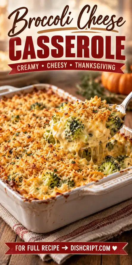 Broccoli Cheese Casserole for Thanksgiving
