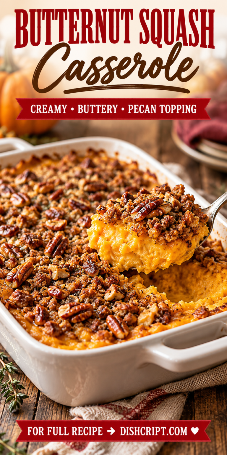 Butternut Squash Casserole for Thanksgiving